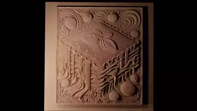 Lasagna CNC 3d Print High Relief Sand Casting