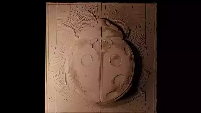 Ladybug CNC 3d Print High Relief Sand Casting