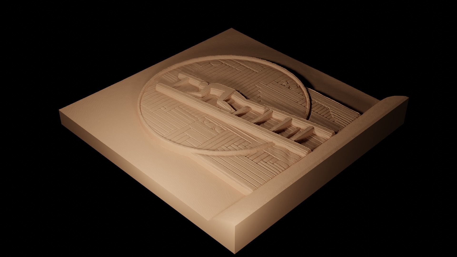 Ladder CNC 3d Print High Relief Sand Casting 3D print model_2