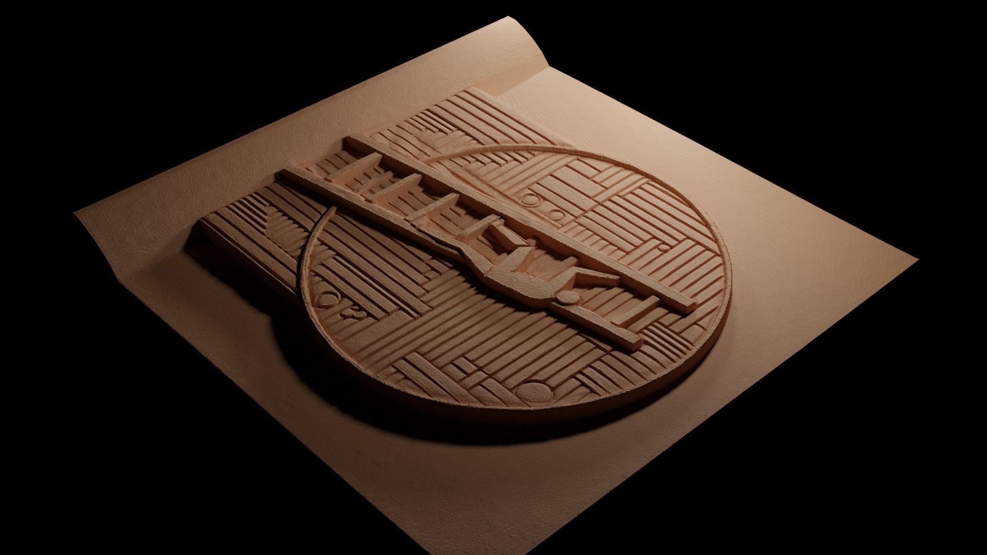 Ladder CNC 3d Print High Relief Sand Casting 3D print model_3