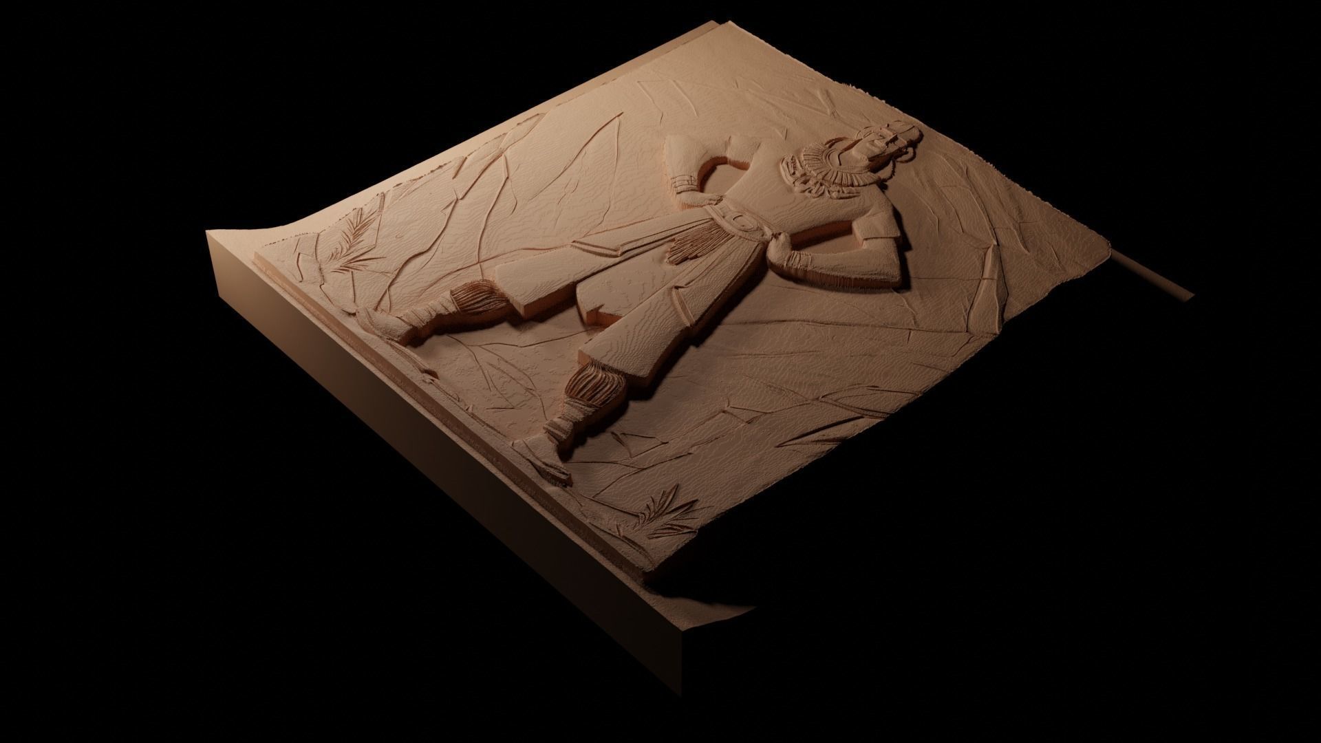 Kuzco CNC 3d Print High Relief Sand Casting 3D print model_1