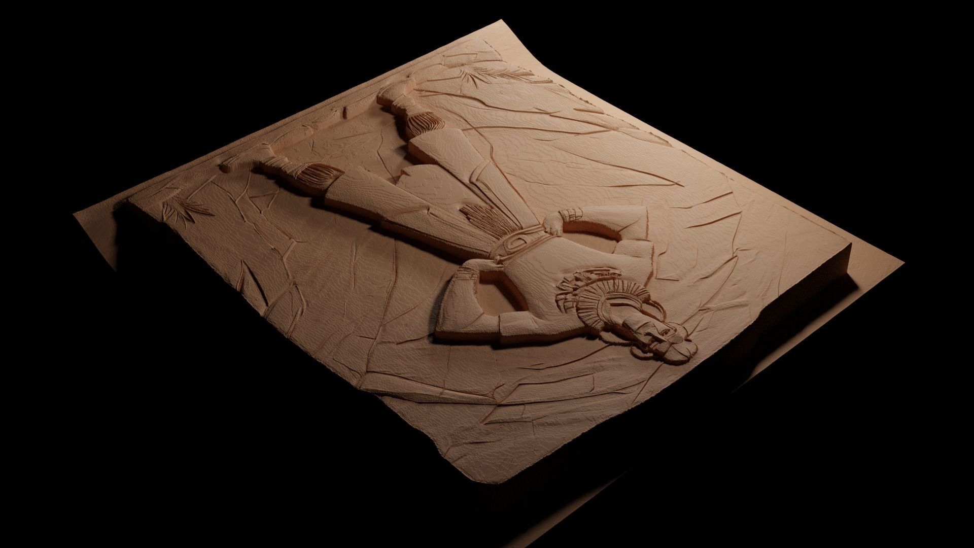 Kuzco CNC 3d Print High Relief Sand Casting 3D print model_3