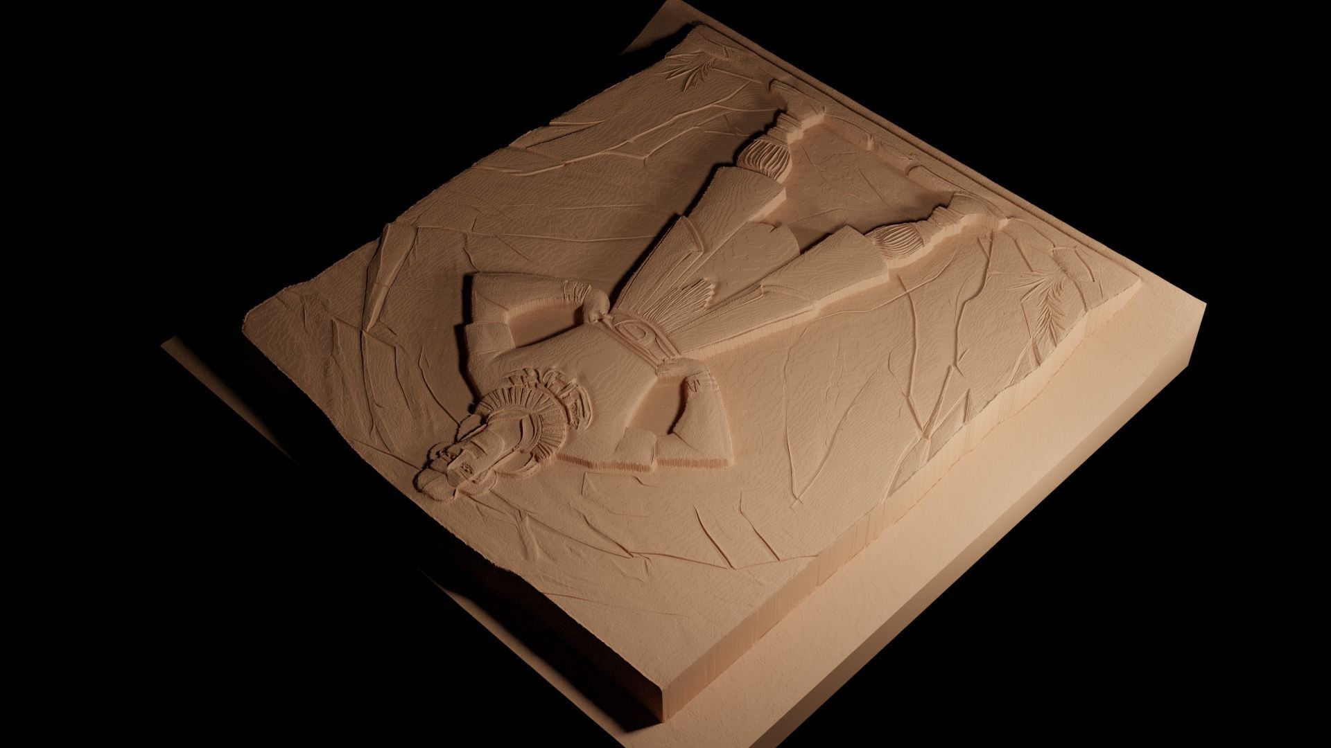 Kuzco CNC 3d Print High Relief Sand Casting 3D print model_4