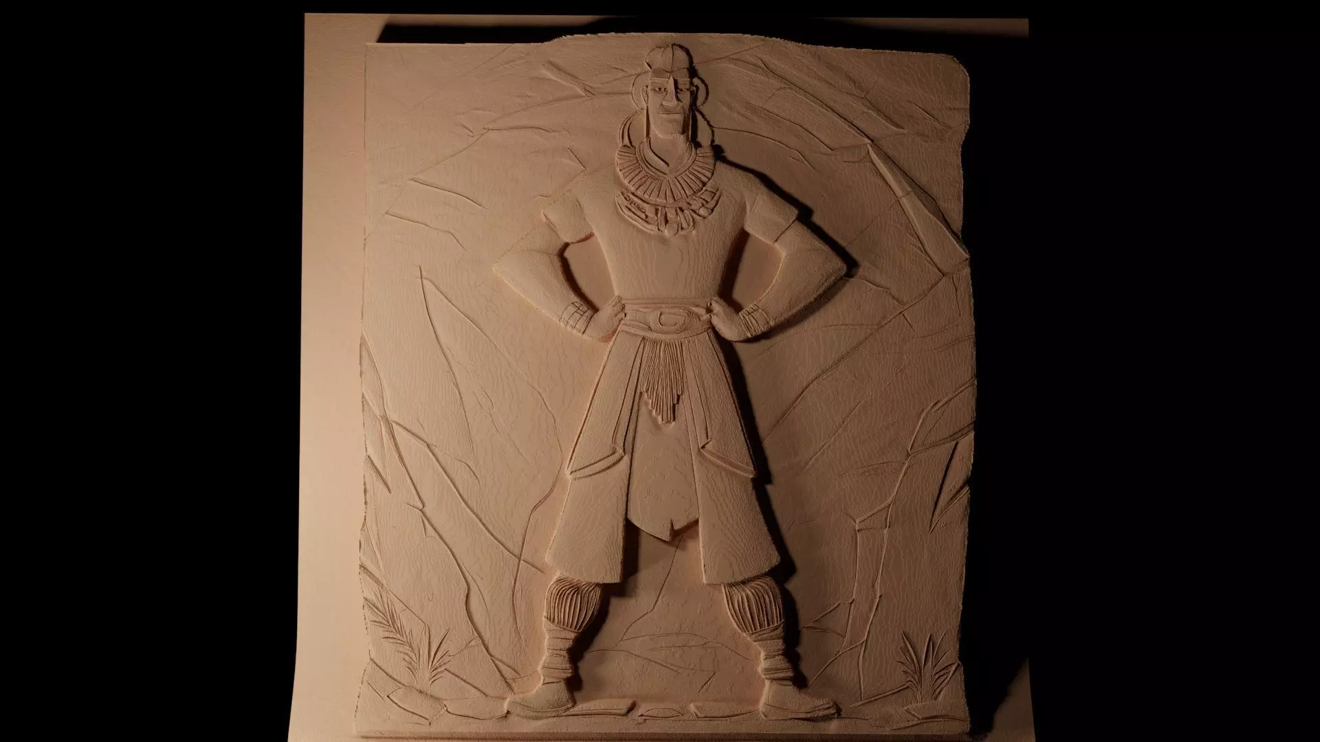 Kuzco CNC 3d Print High Relief Sand Casting 3D print model_0