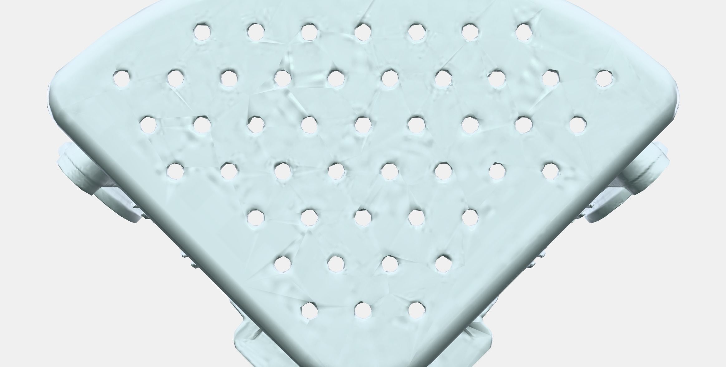 TISKEN Corner shelf unit with suction cup Low-poly 3D model_11