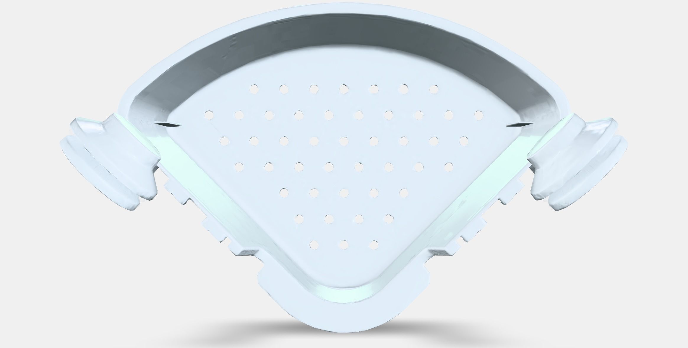 TISKEN Corner shelf unit with suction cup Low-poly 3D model_15