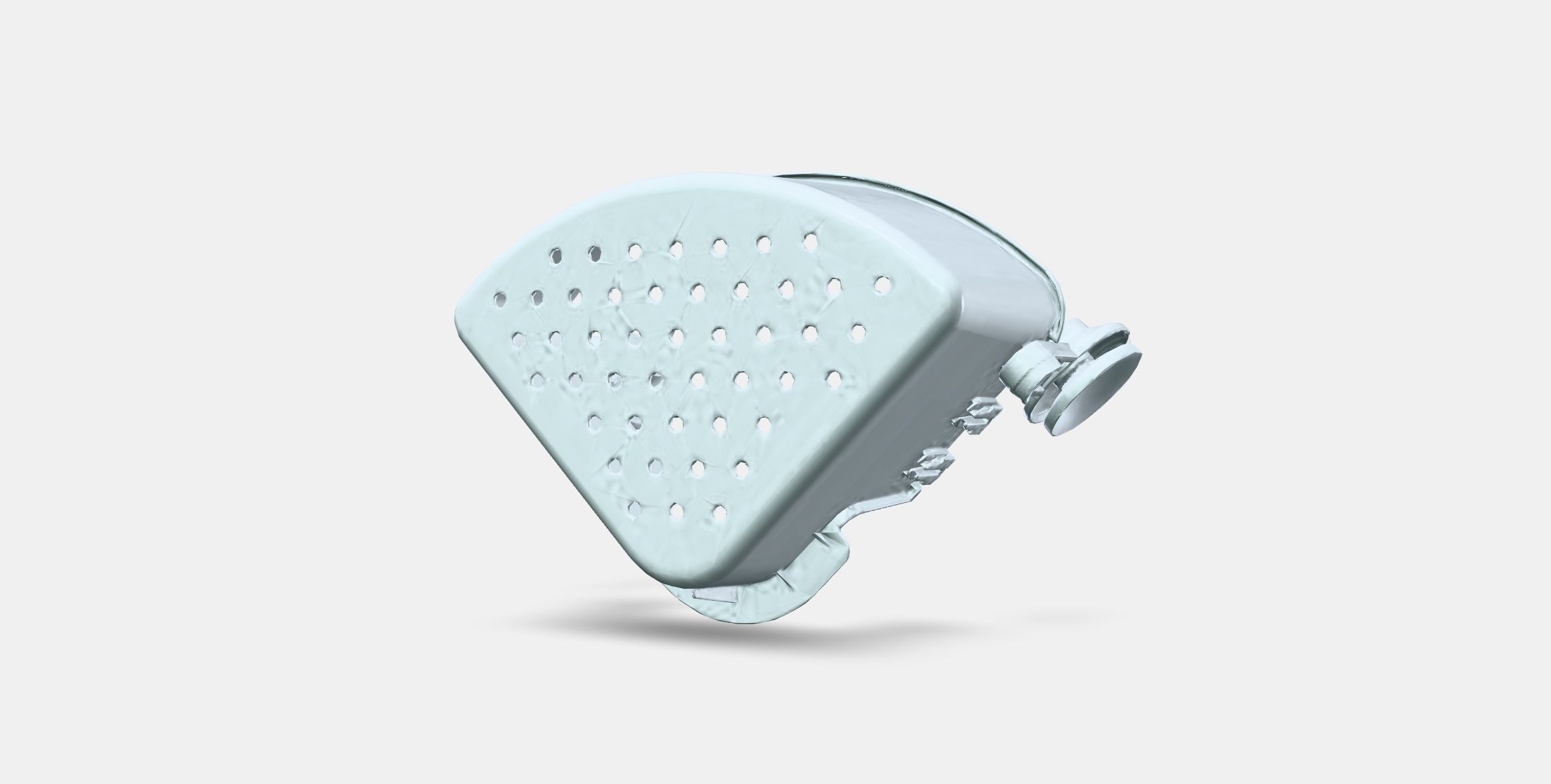 TISKEN Corner shelf unit with suction cup Low-poly 3D model_12