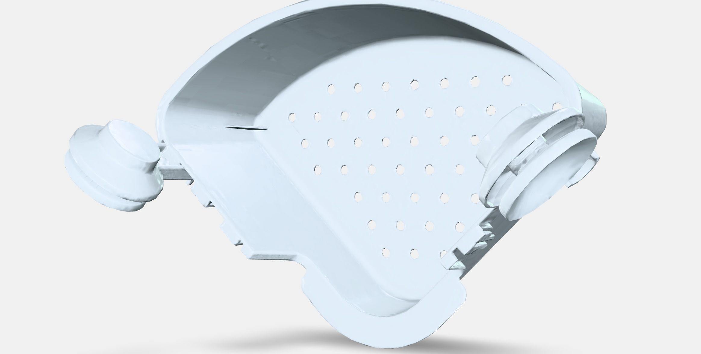 TISKEN Corner shelf unit with suction cup Low-poly 3D model_6