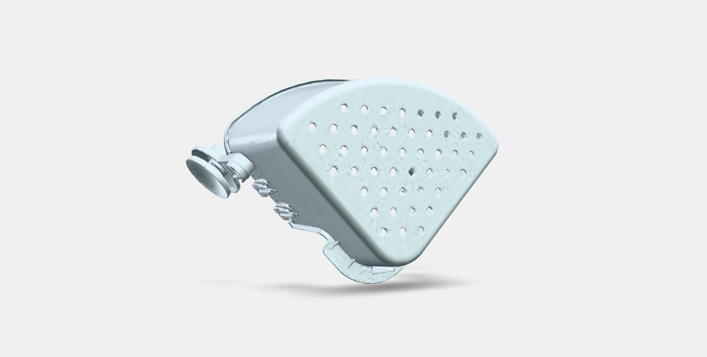 TISKEN Corner shelf unit with suction cup Low-poly 3D model_3