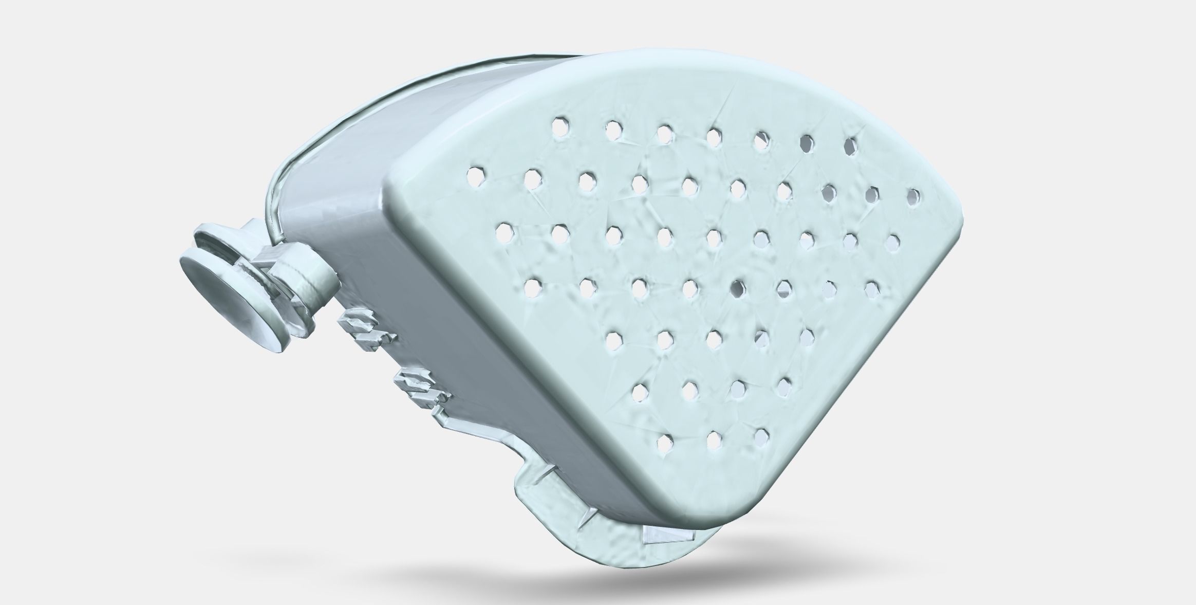 TISKEN Corner shelf unit with suction cup Low-poly 3D model_9