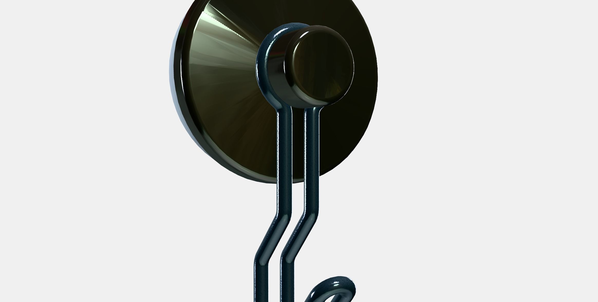 KROKFJORDEN Hook with suction cup Low-poly 3D model_9