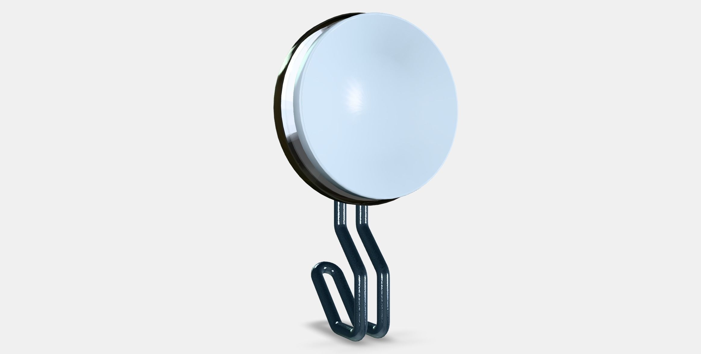 KROKFJORDEN Hook with suction cup Low-poly 3D model_16