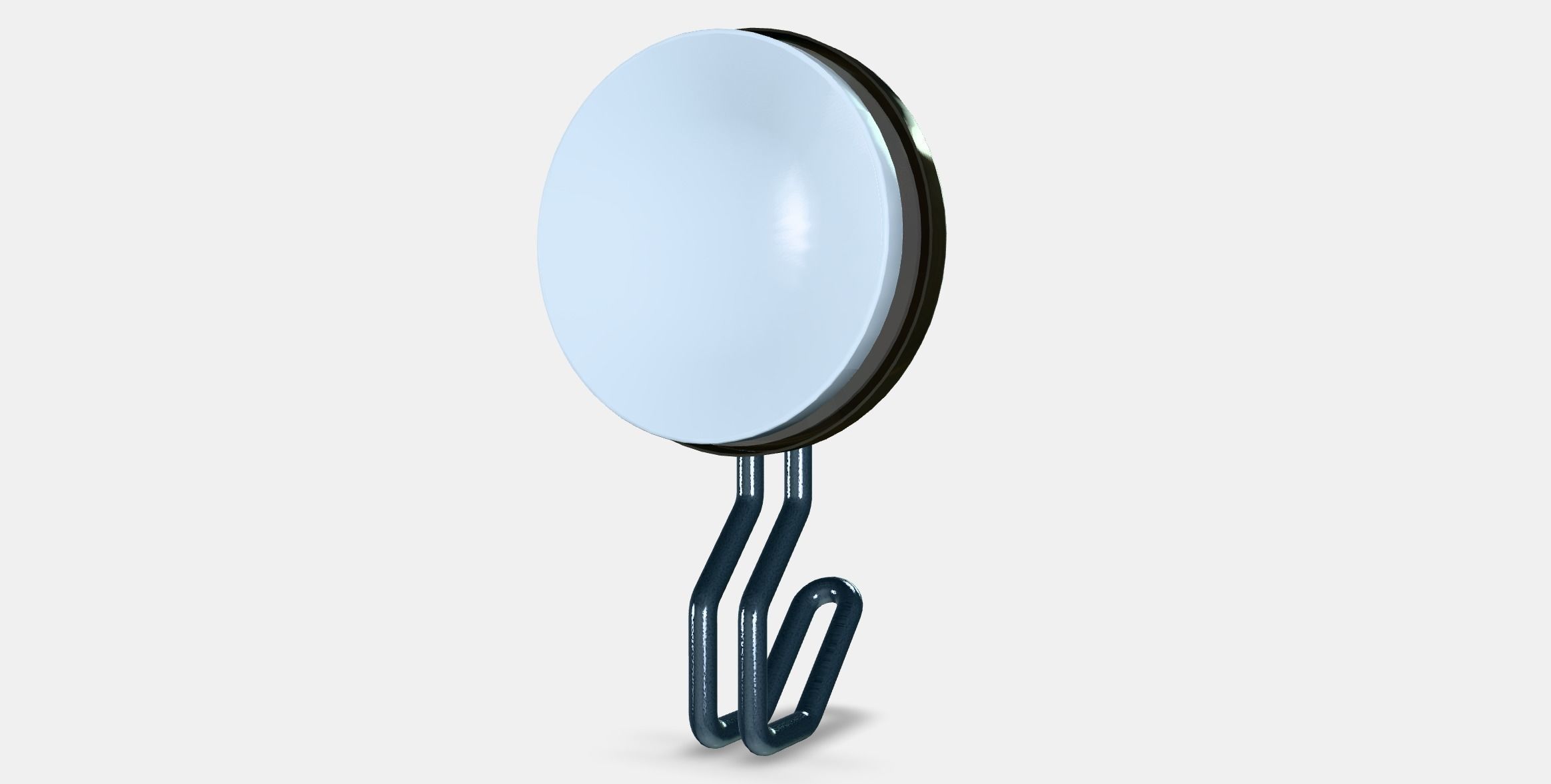 KROKFJORDEN Hook with suction cup Low-poly 3D model_5