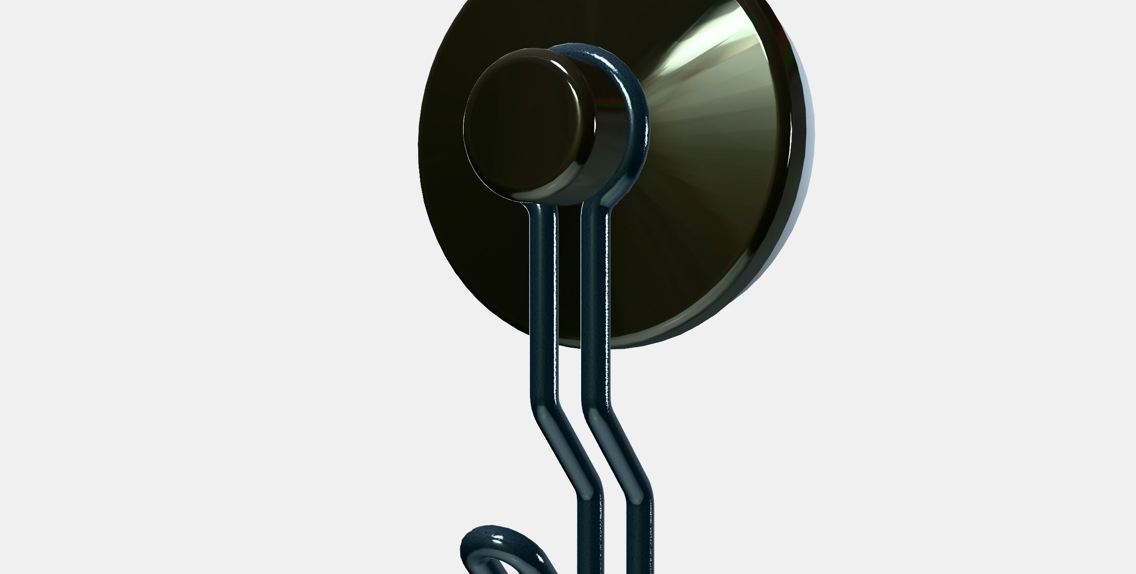 KROKFJORDEN Hook with suction cup Low-poly 3D model_13