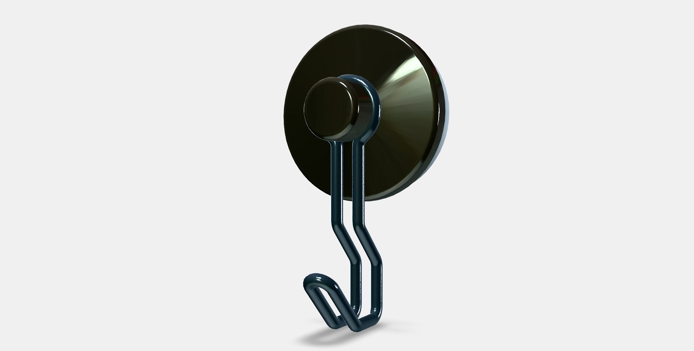 KROKFJORDEN Hook with suction cup Low-poly 3D model_12
