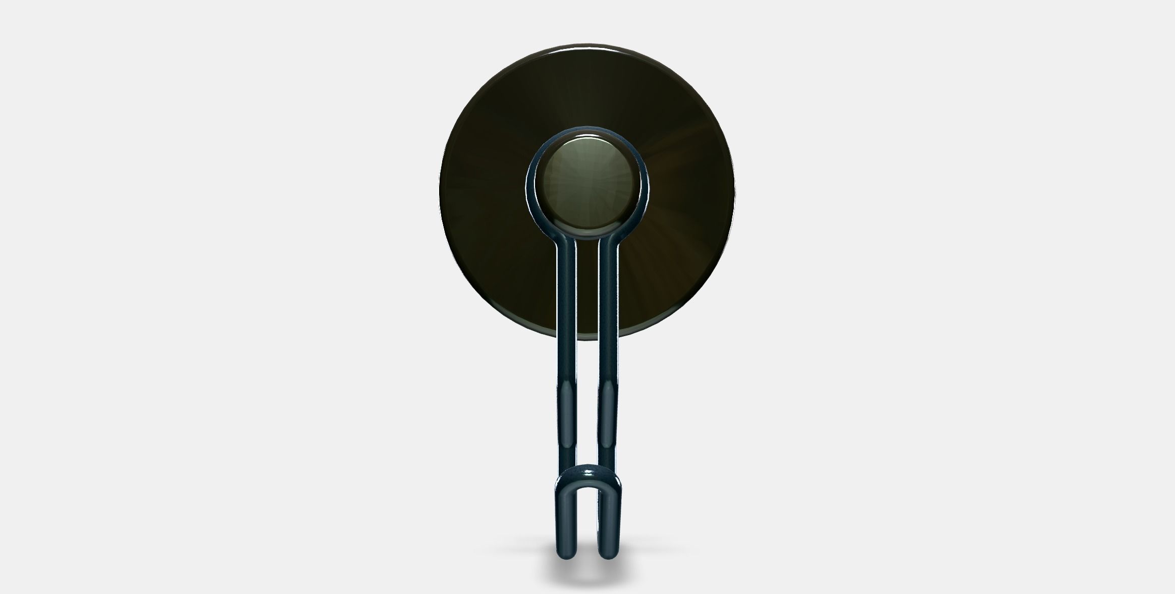 KROKFJORDEN Hook with suction cup Low-poly 3D model_10