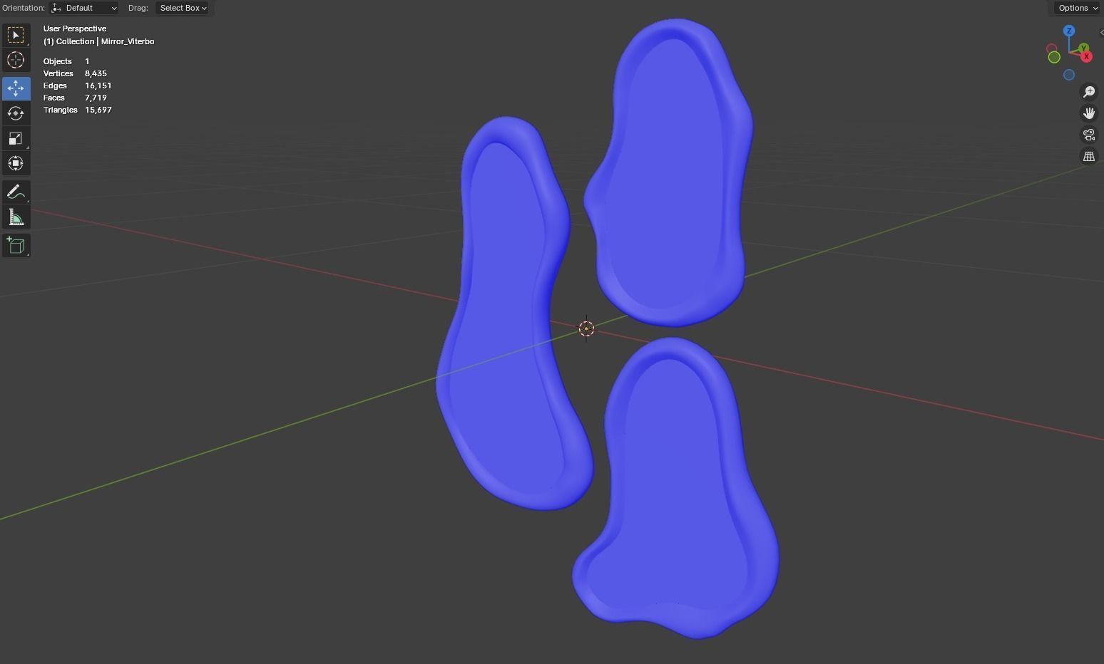 Mirror Viterbo Set of 3 3D model_3