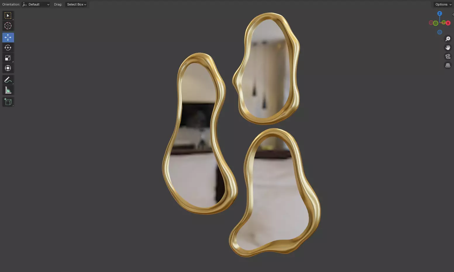 Mirror Viterbo Set of 3 3D model_0