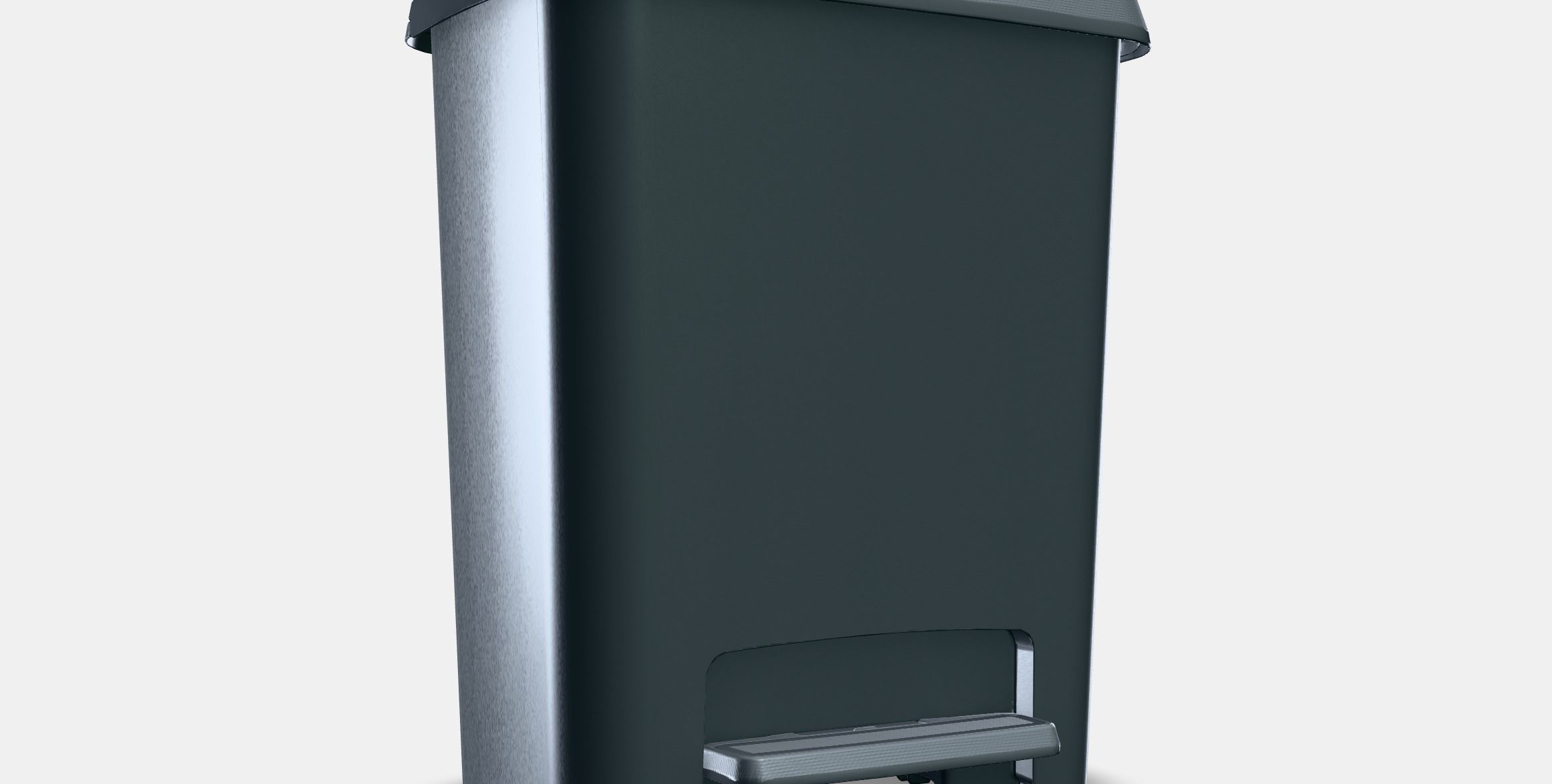 KNOCKLA Pedal bin Low-poly 3D model_9