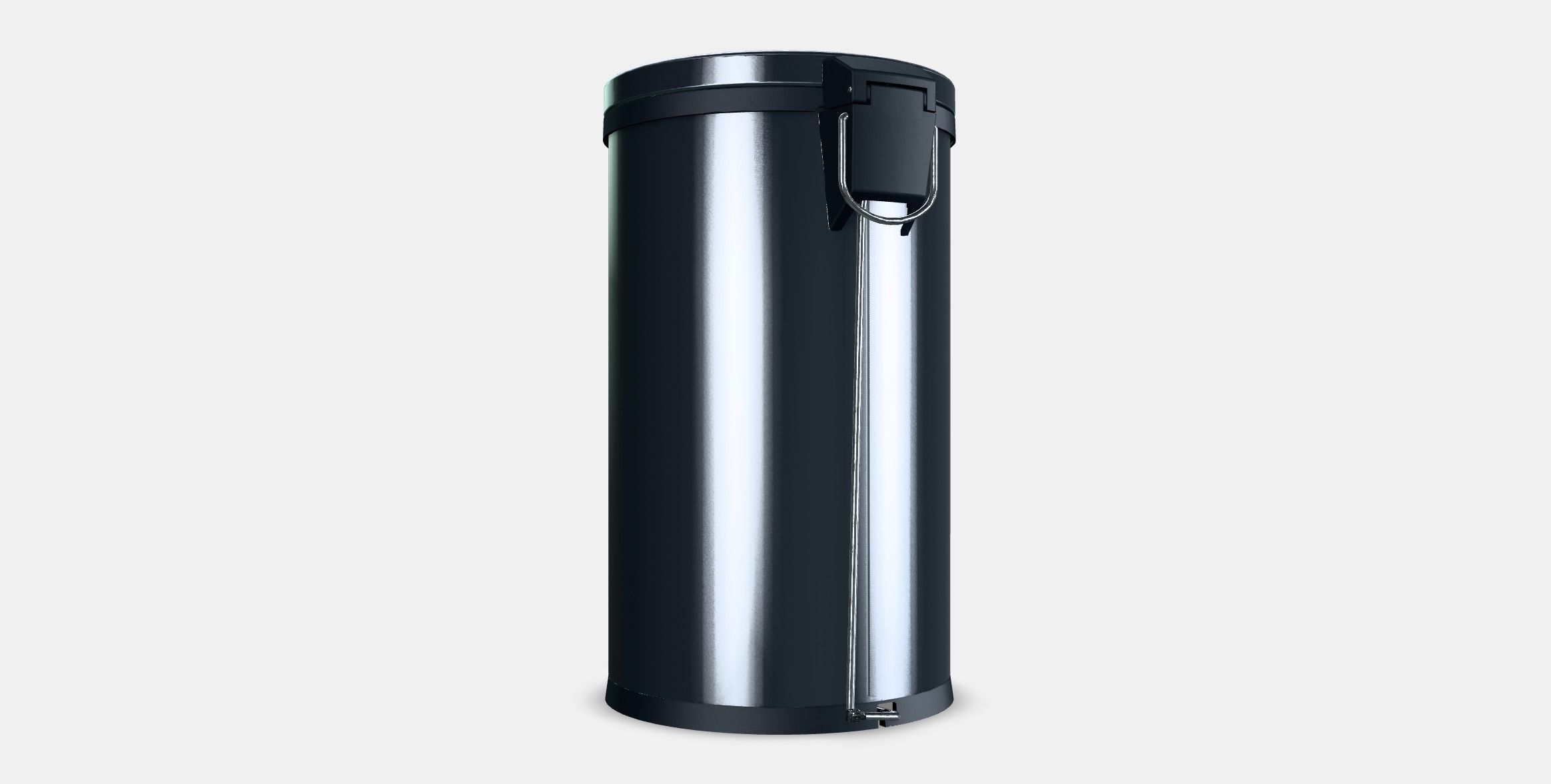 SNORPA Pedal bin Low-poly 3D model_16