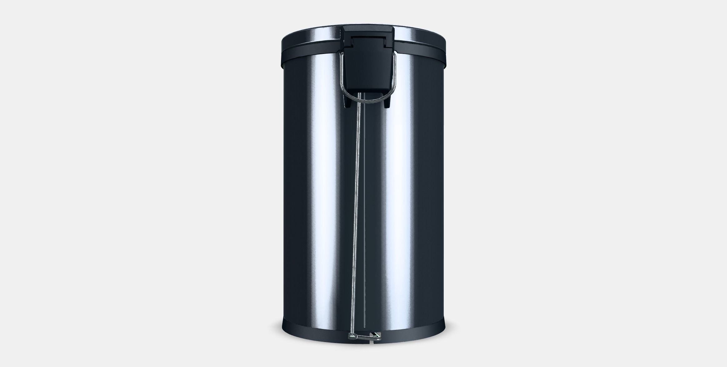 SNORPA Pedal bin Low-poly 3D model_14