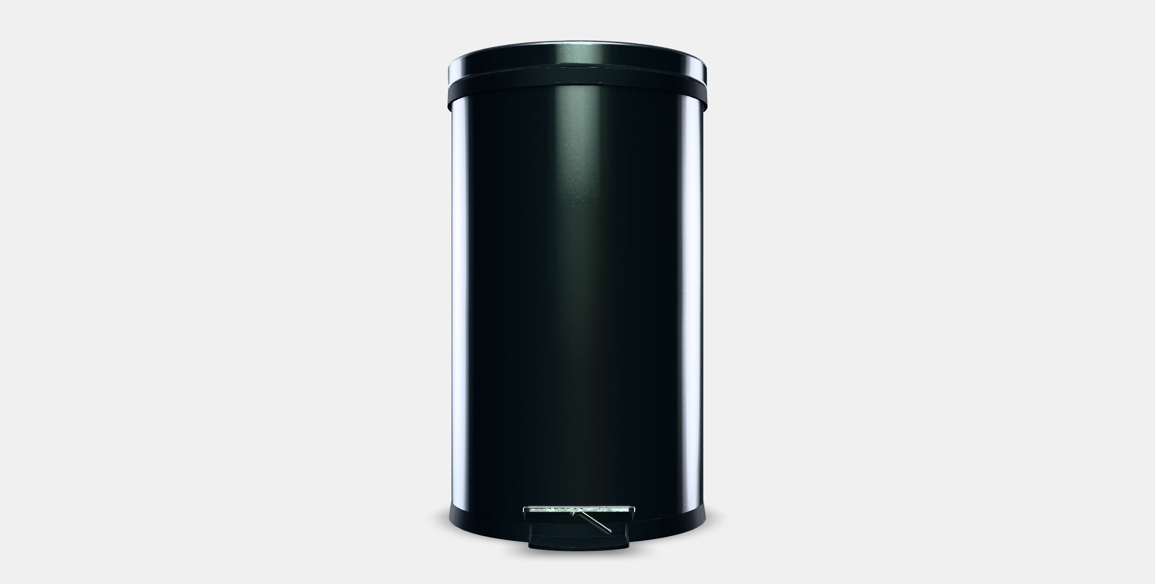 SNORPA Pedal bin Low-poly 3D model_9