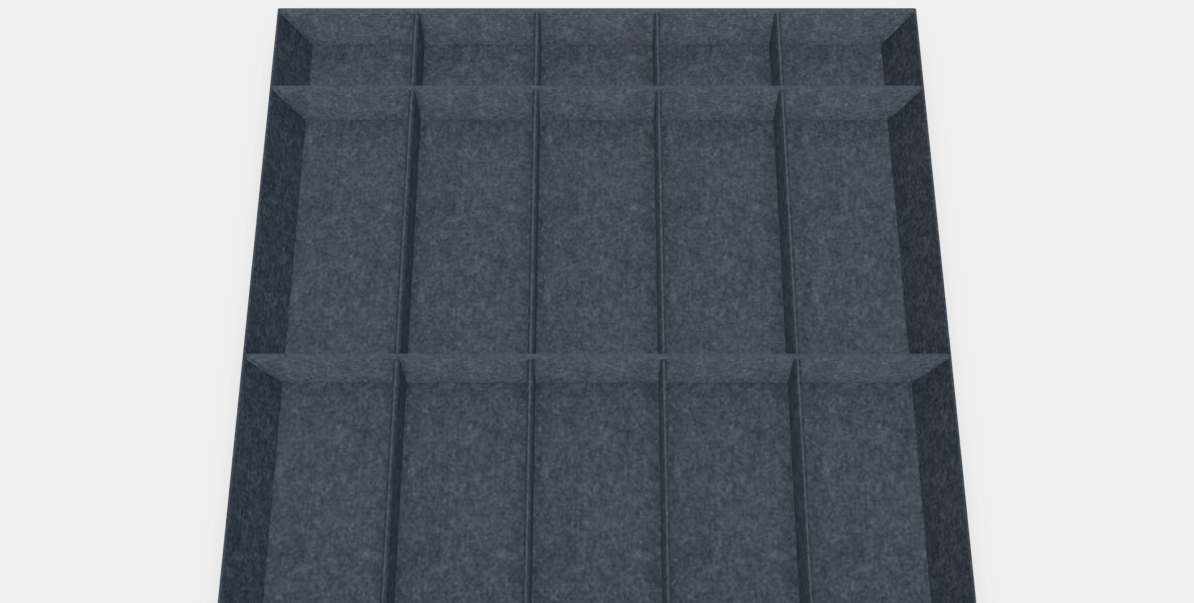 UPPDATERA Adjustable organiser for drawer Low-poly 3D model_4