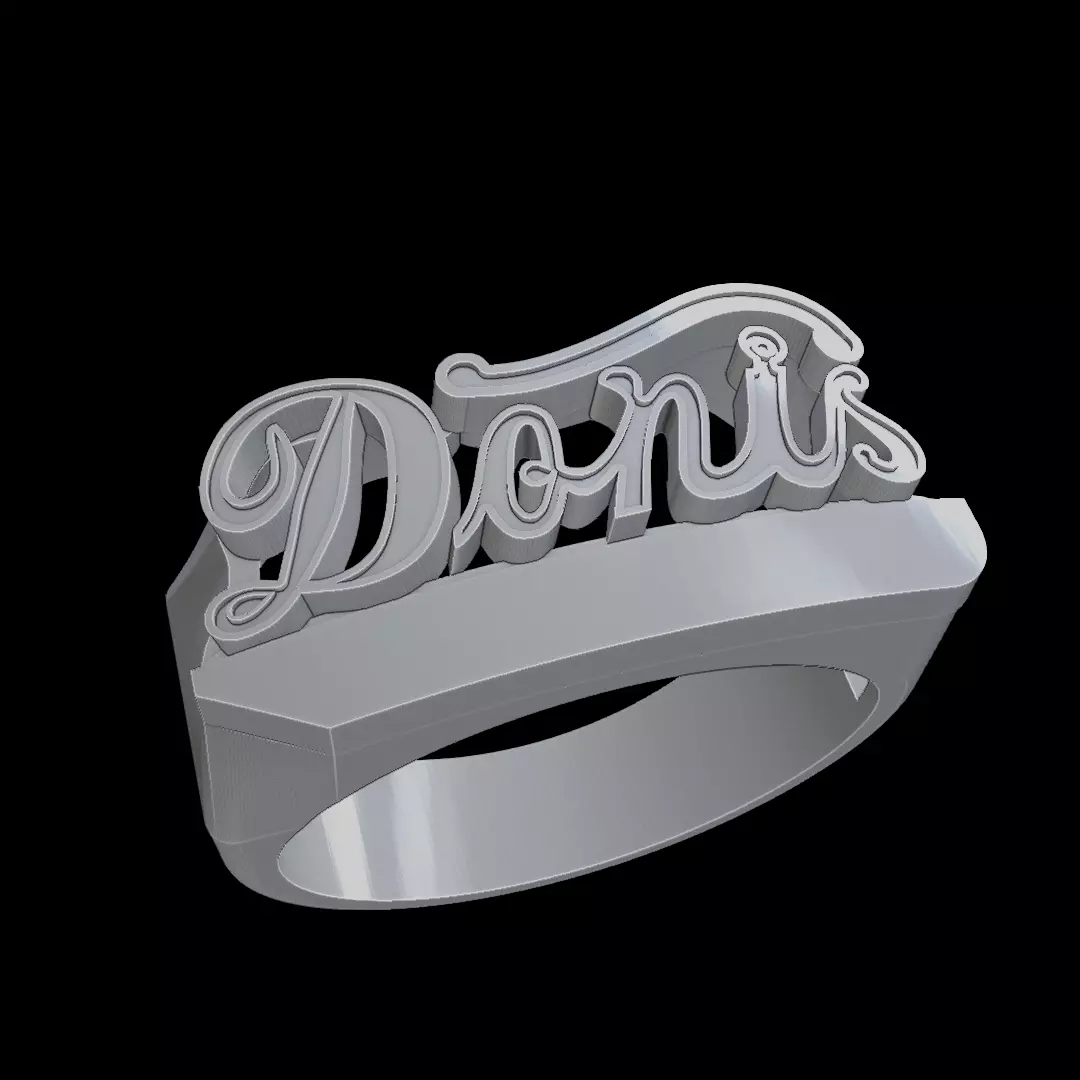 Anillo Nombre Doris 3D print model
