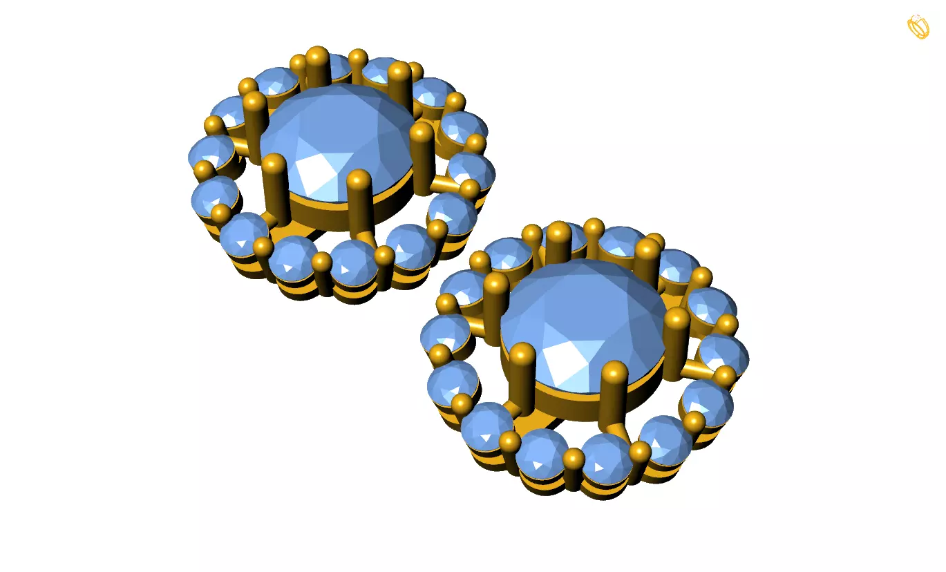 cute earring Free 3D print model