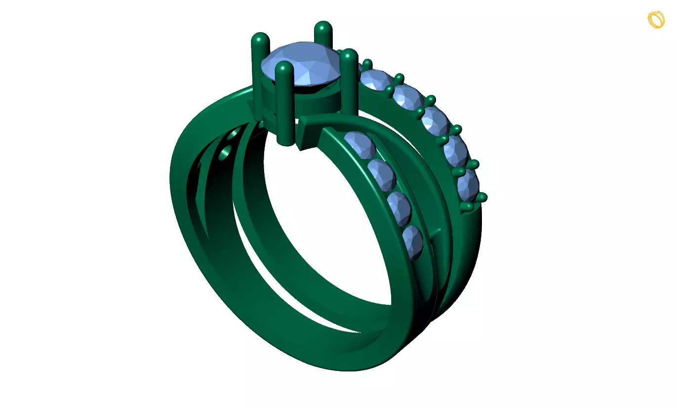 cute ring 3D print model_0