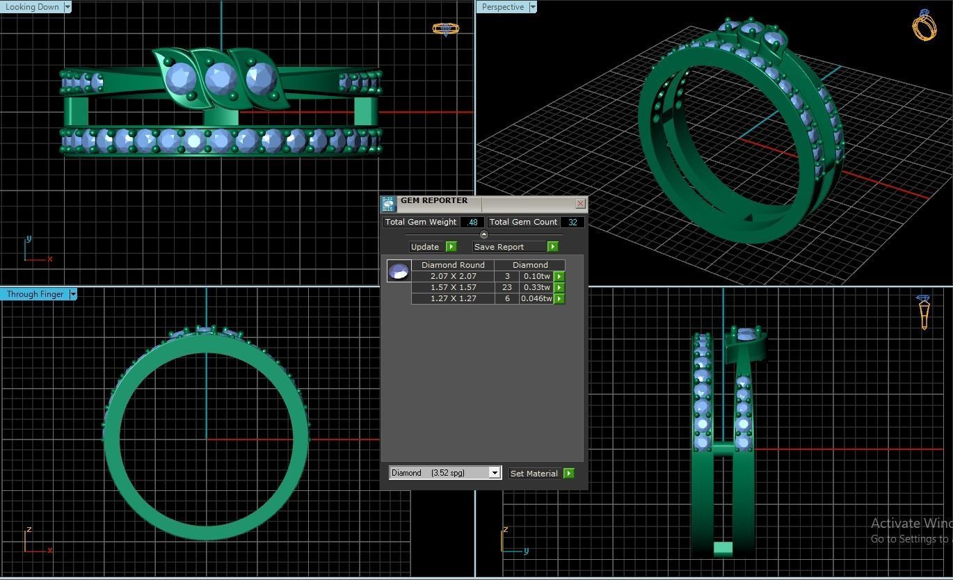 cute ring 3D print model_1
