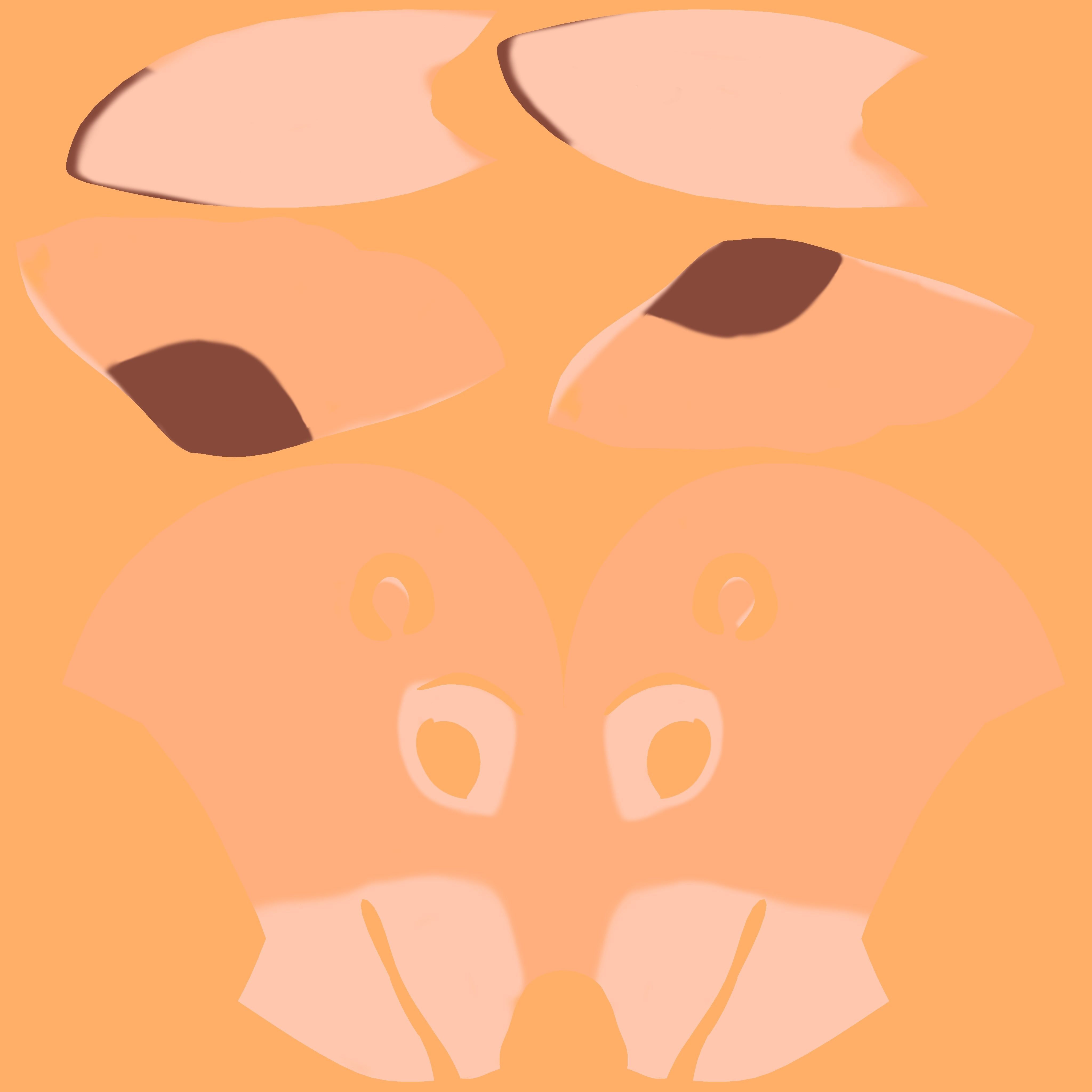 Nicole Anthro Deer Low-poly 3D model_63