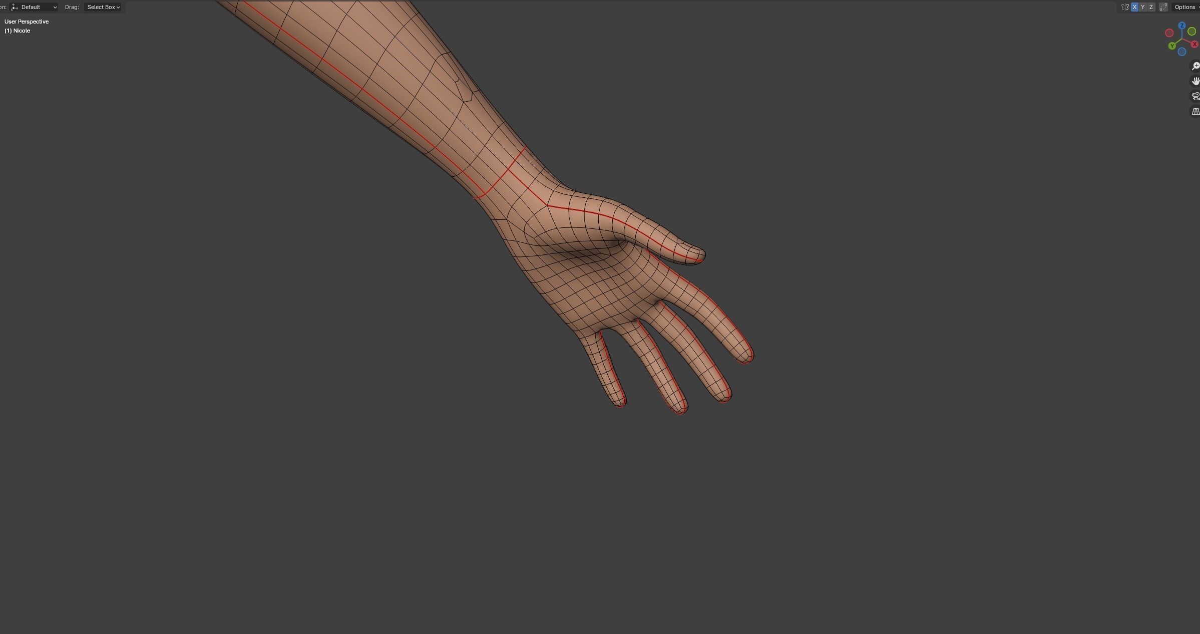 Nicole Anthro Deer Low-poly 3D model_52