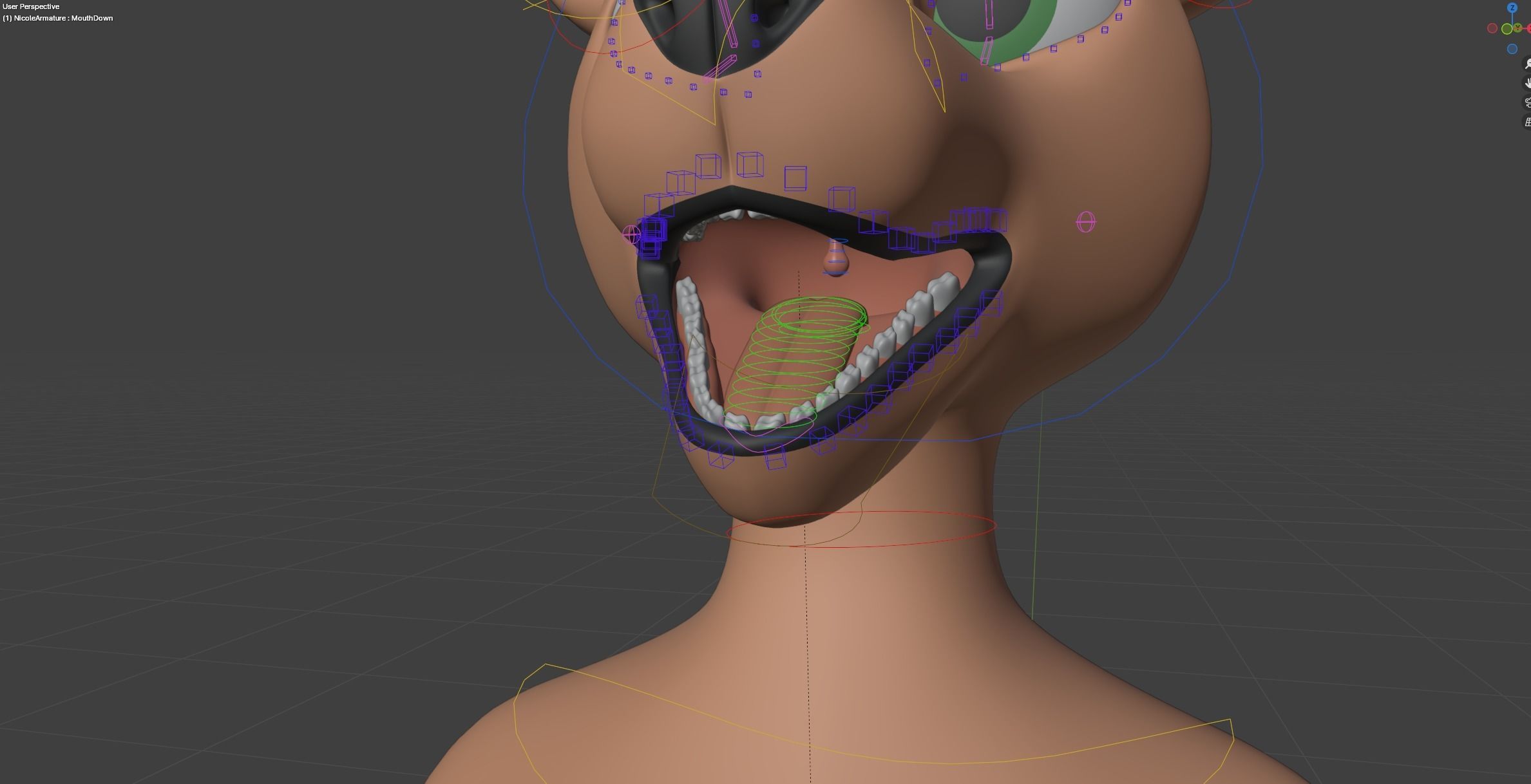 Nicole Anthro Deer Low-poly 3D model_40