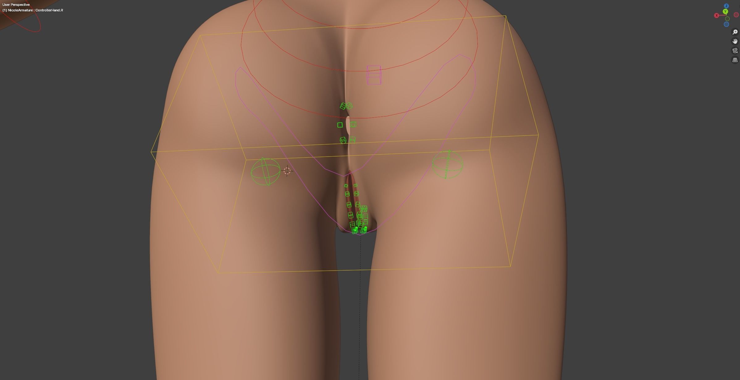 Nicole Anthro Deer Low-poly 3D model_37