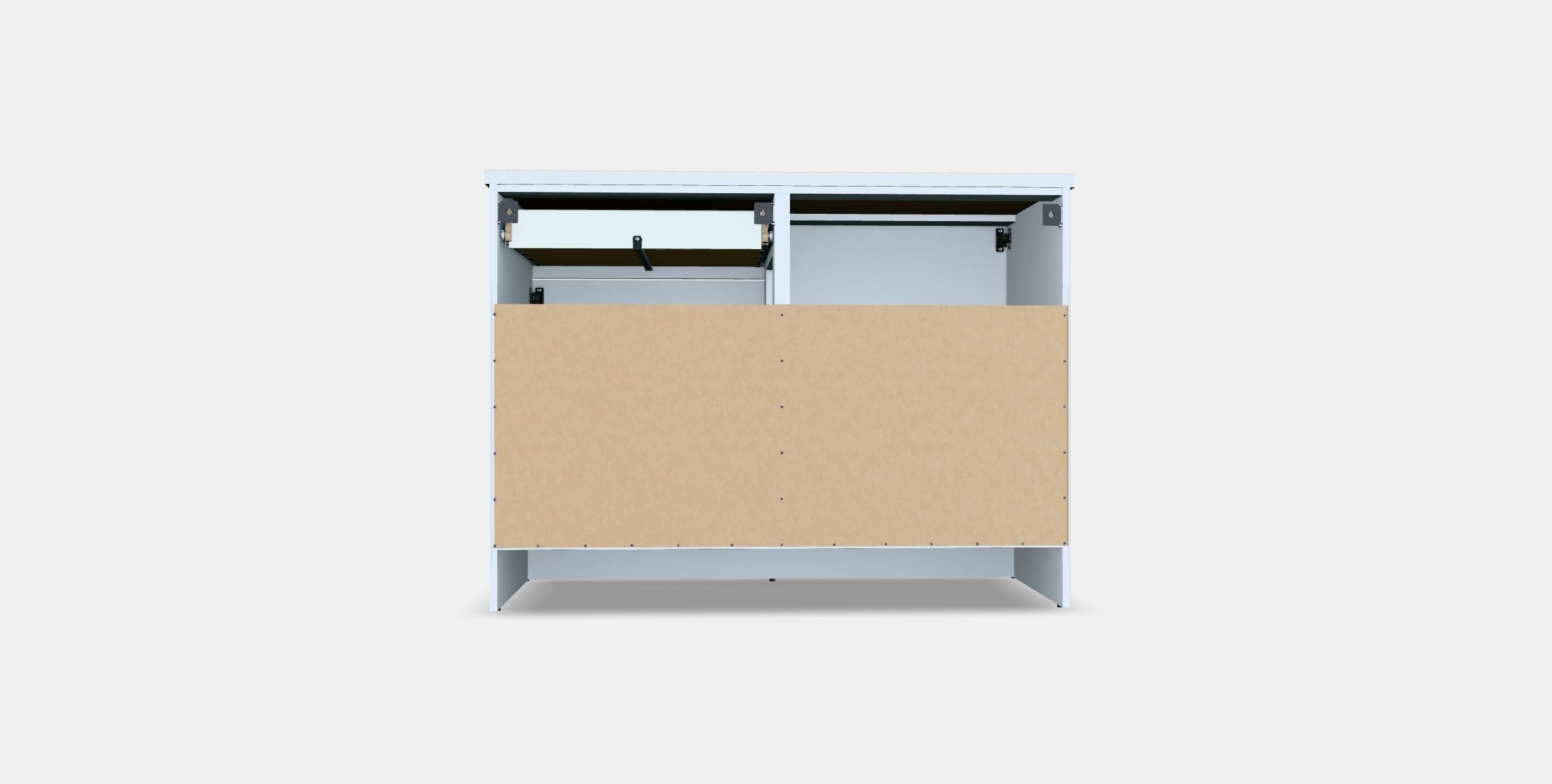 KNOXHULT Base cabinet with doors and drawer Low-poly 3D model_14