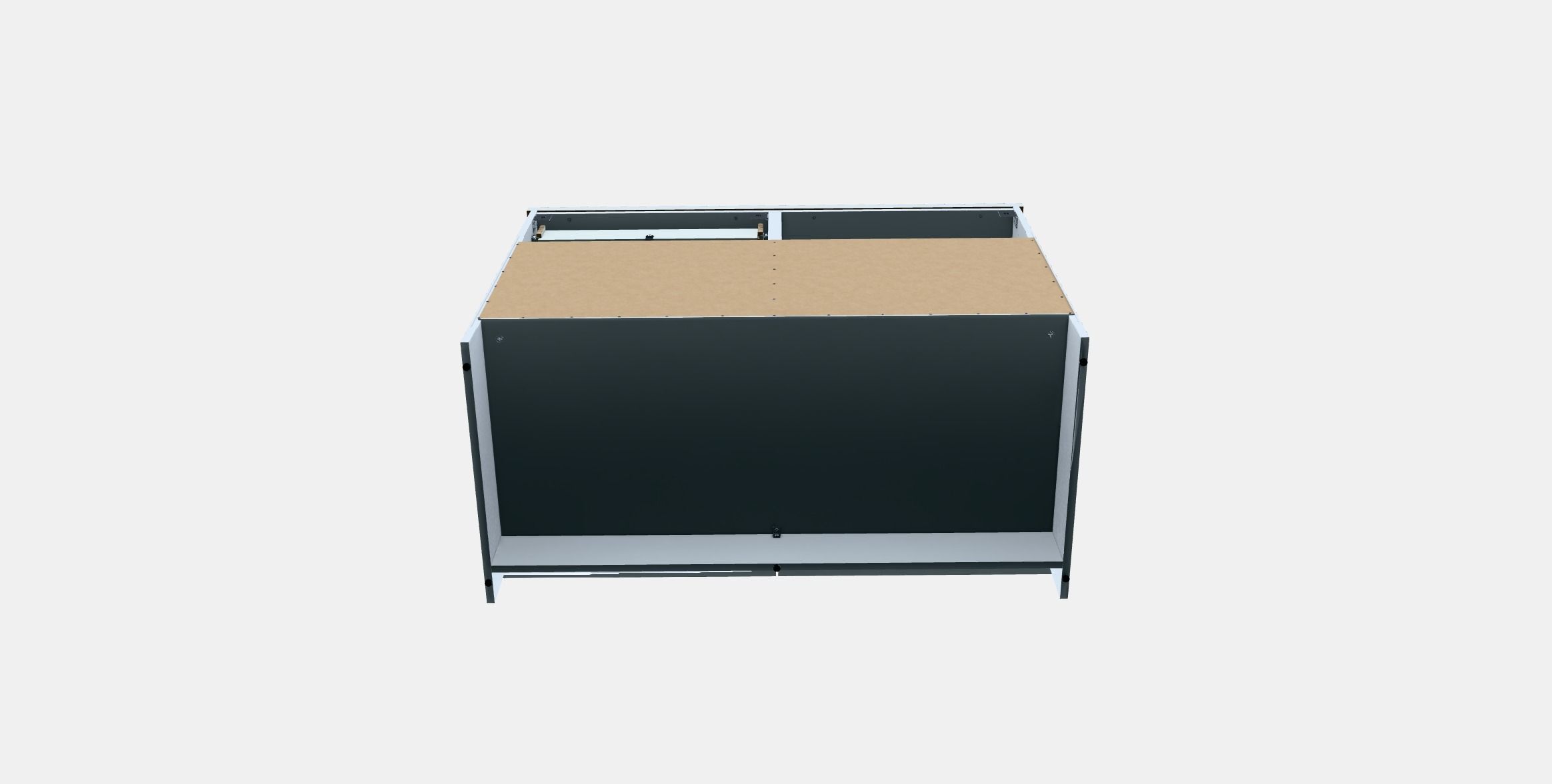 KNOXHULT Base cabinet with doors and drawer Low-poly 3D model_5