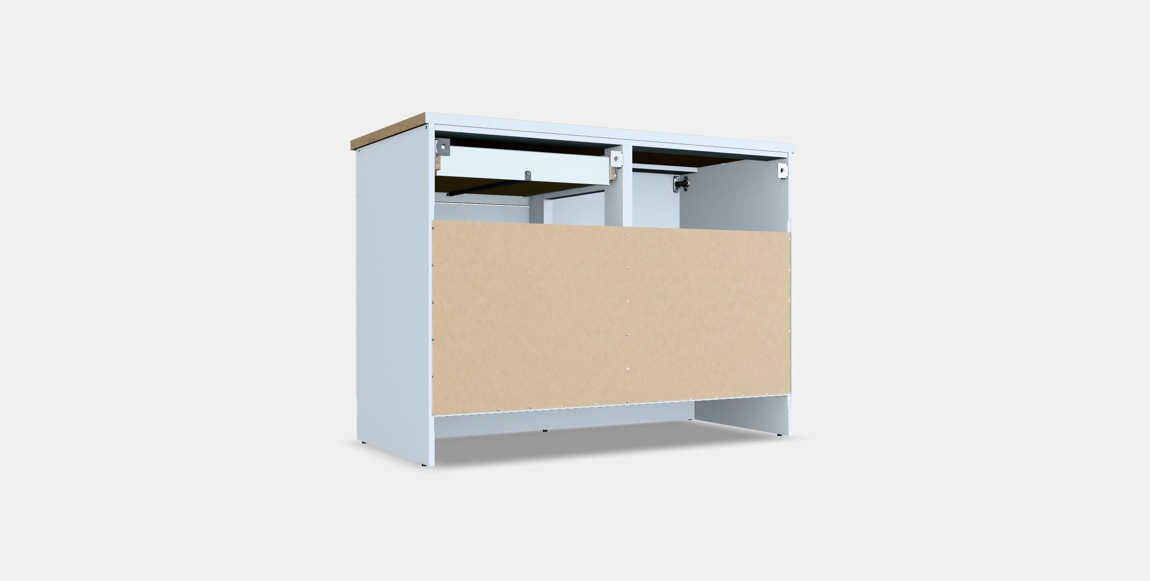 KNOXHULT Base cabinet with doors and drawer Low-poly 3D model_16