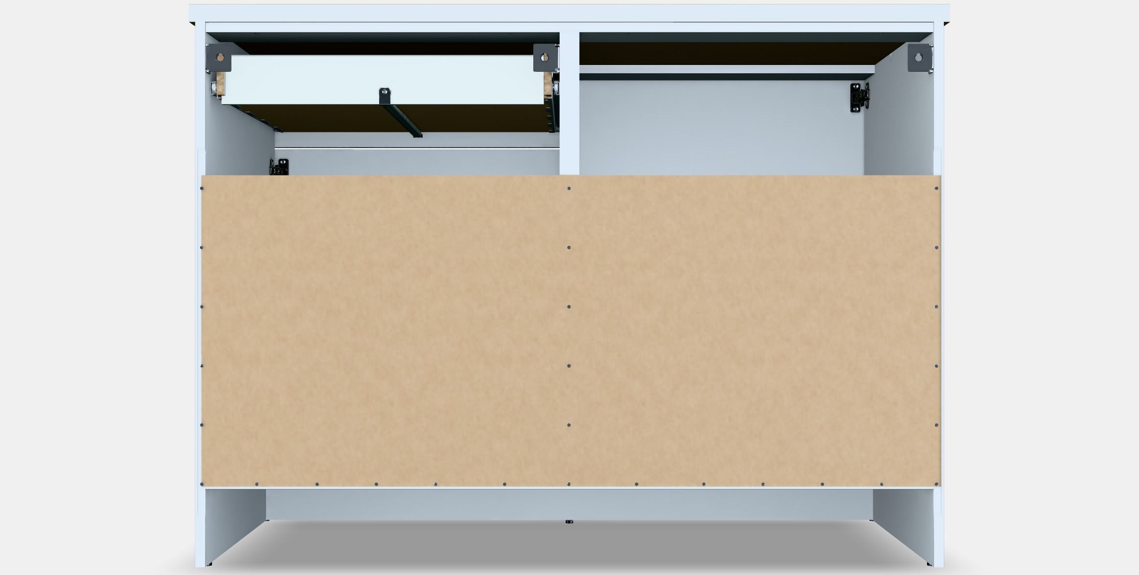 KNOXHULT Base cabinet with doors and drawer Low-poly 3D model_15
