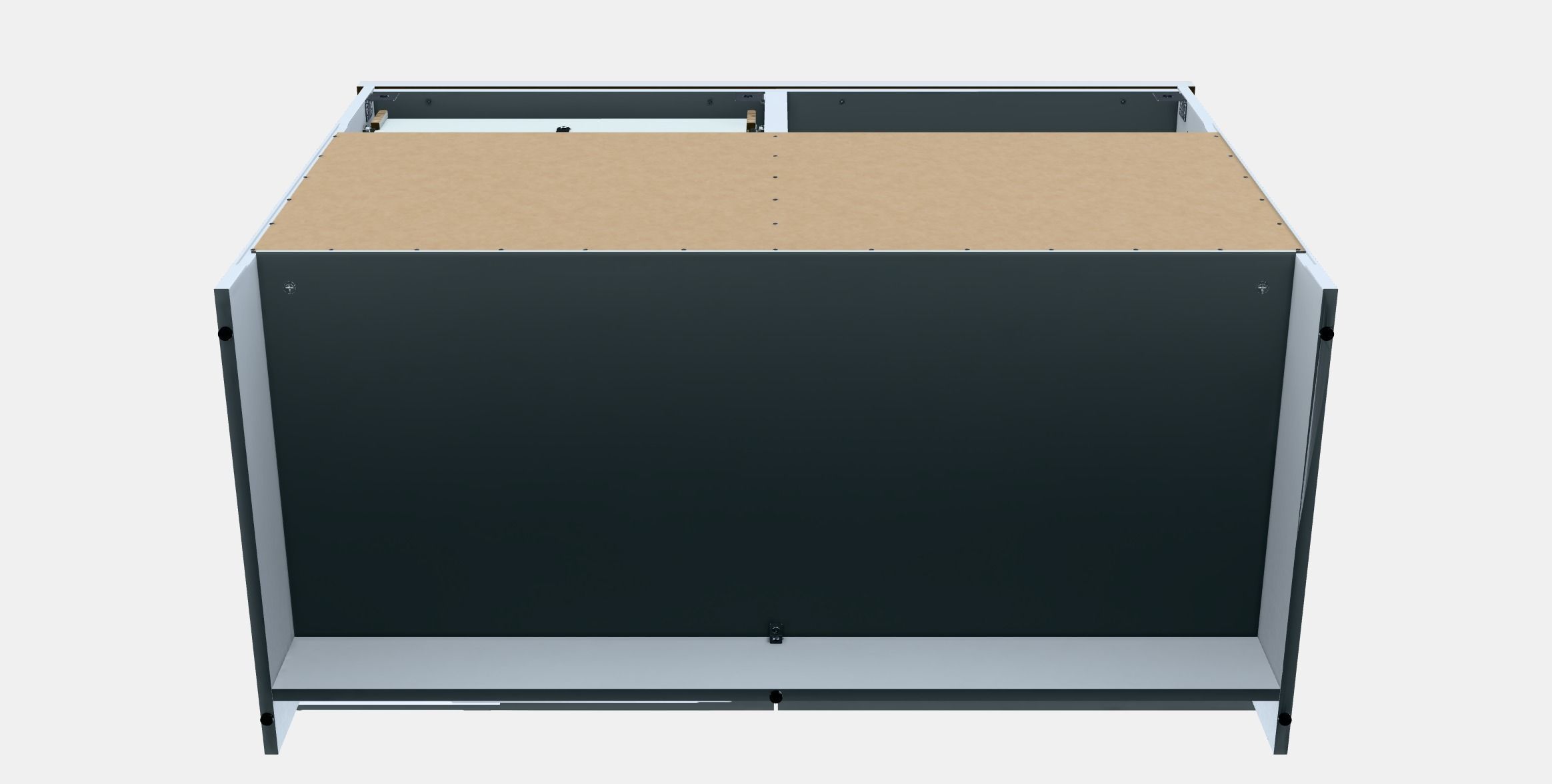 KNOXHULT Base cabinet with doors and drawer Low-poly 3D model_6