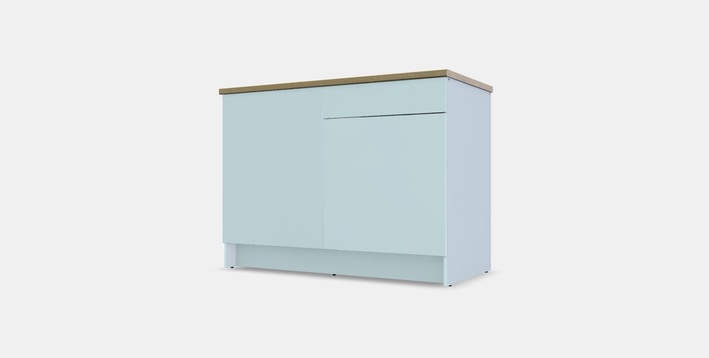 KNOXHULT Base cabinet with doors and drawer Low-poly 3D model_12