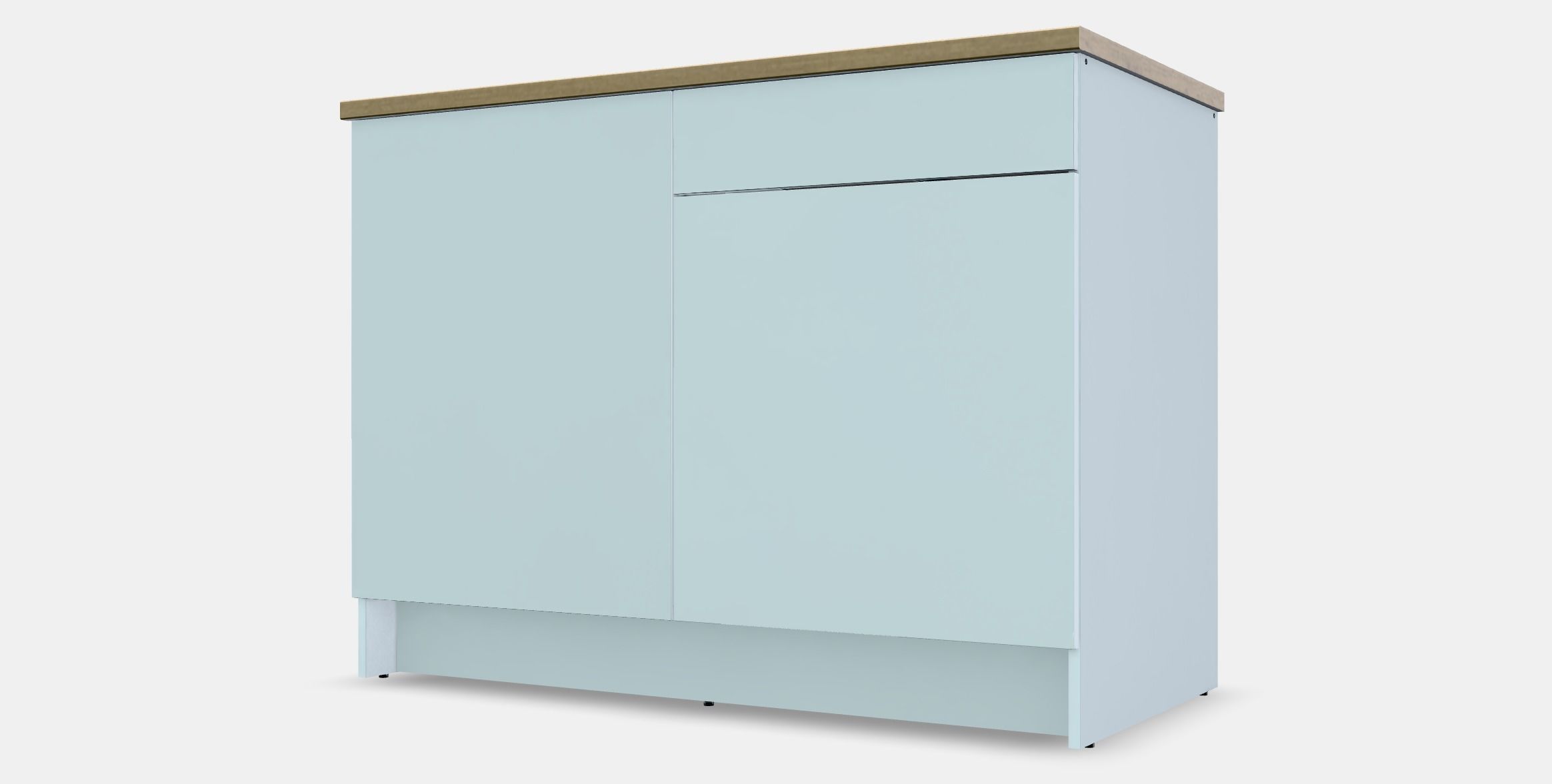 KNOXHULT Base cabinet with doors and drawer Low-poly 3D model_13
