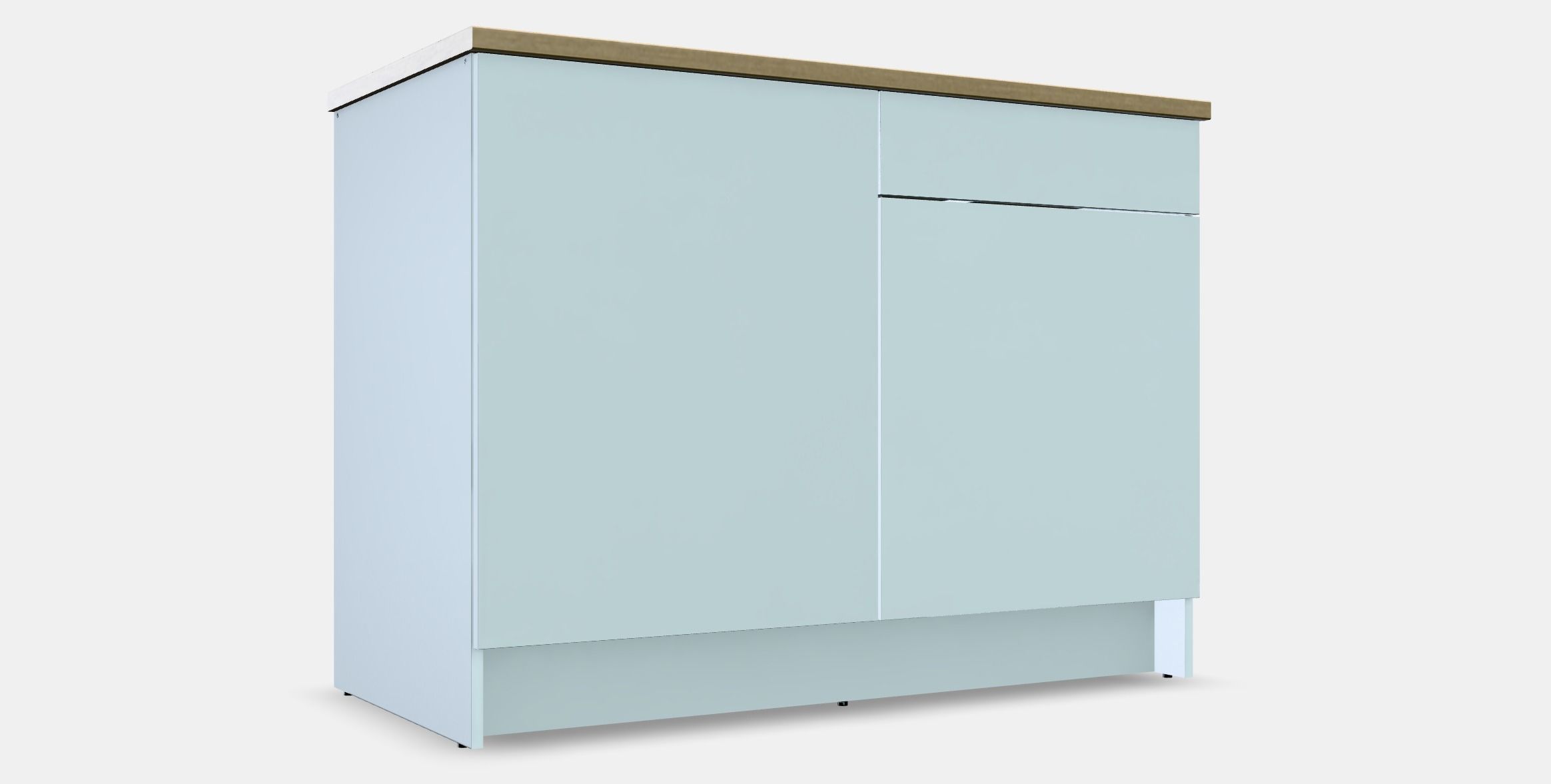 KNOXHULT Base cabinet with doors and drawer Low-poly 3D model_8