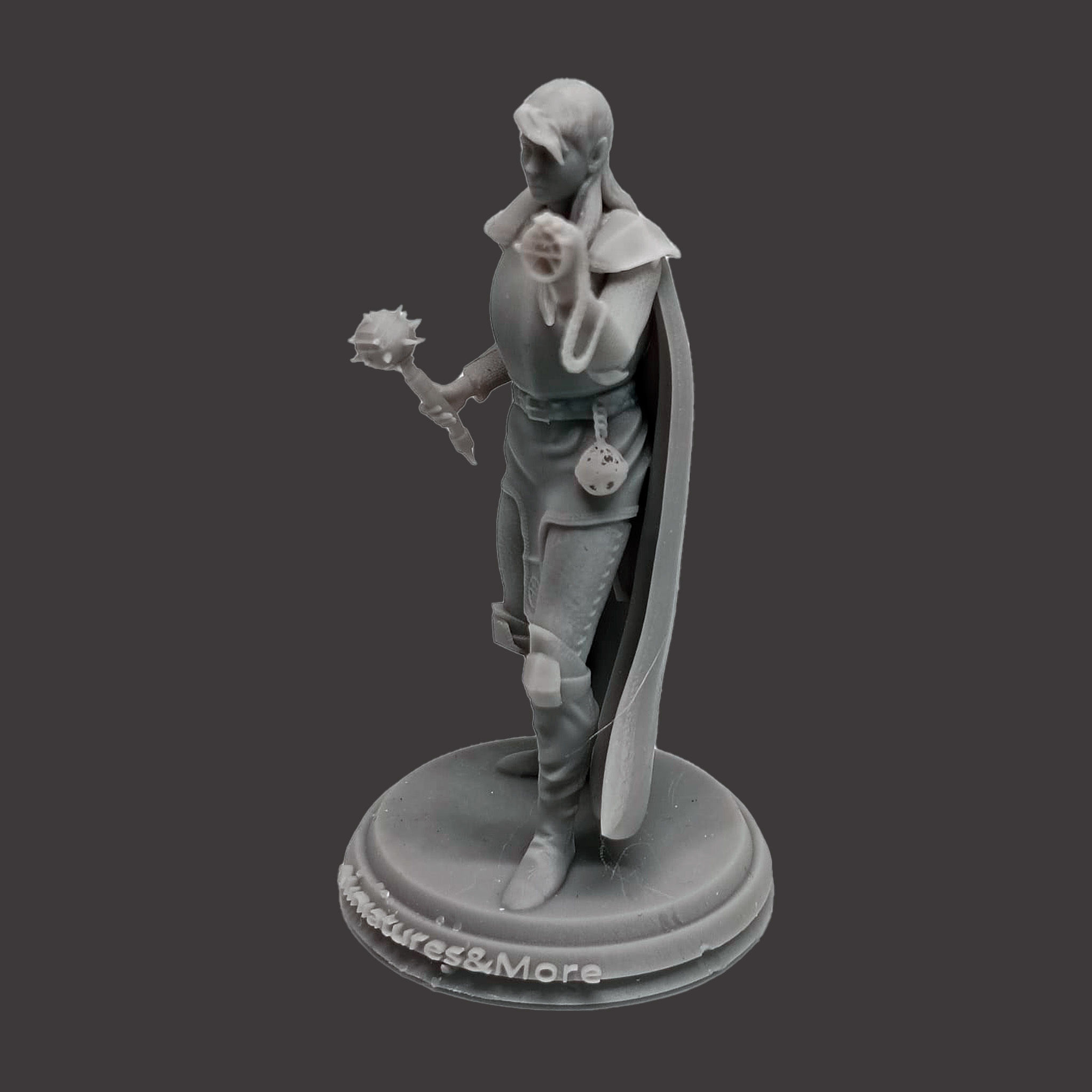 Miniature Lathander female Cleric  3D print model_1