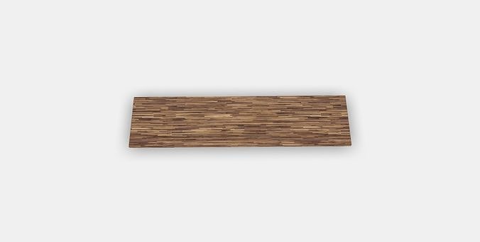 PINNARP Custom made worktop Low-poly 3D model