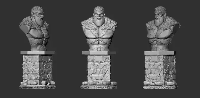 Barbarian King Bust