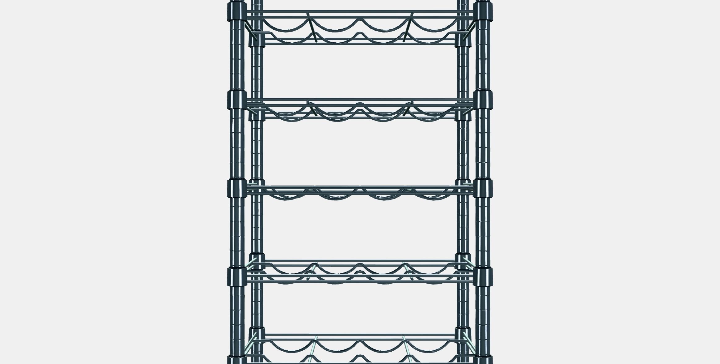 OMAR Bottle shelf Low-poly 3D model_15