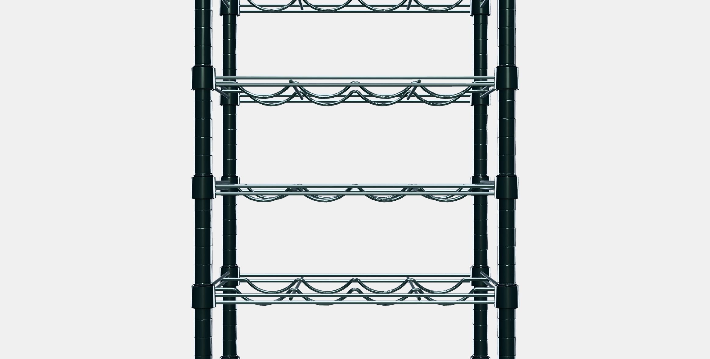 OMAR Bottle shelf Low-poly 3D model_11