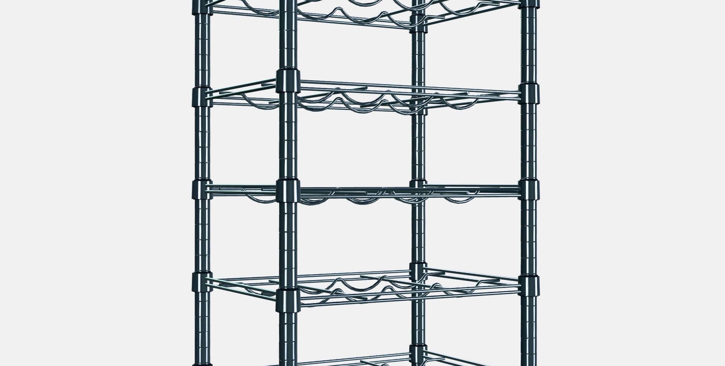 OMAR Bottle shelf Low-poly 3D model_4