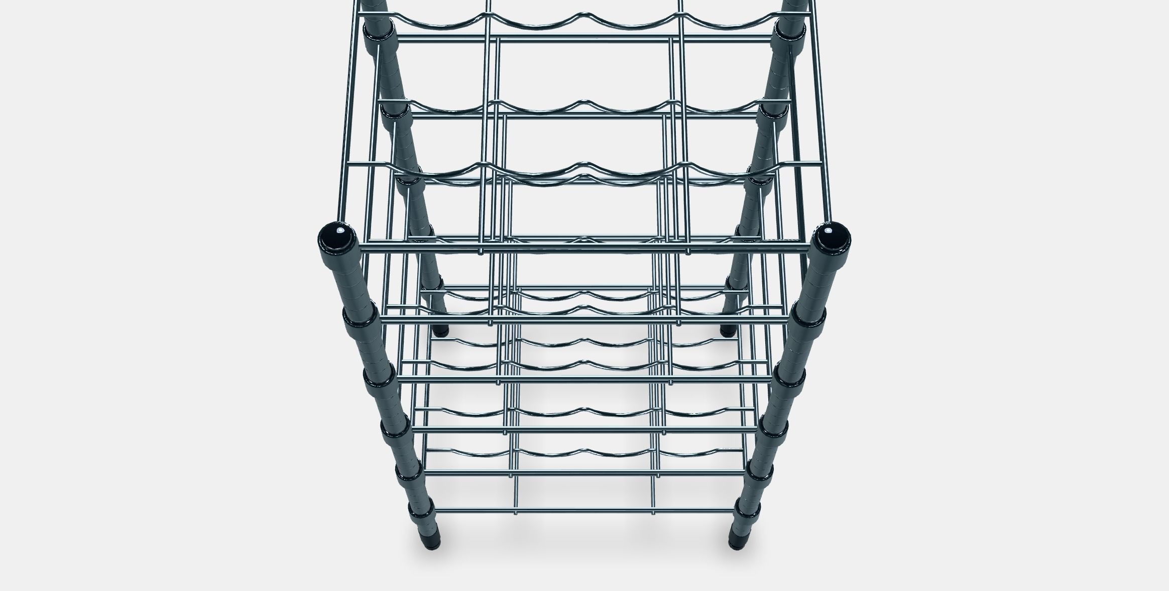 OMAR Bottle shelf Low-poly 3D model_5